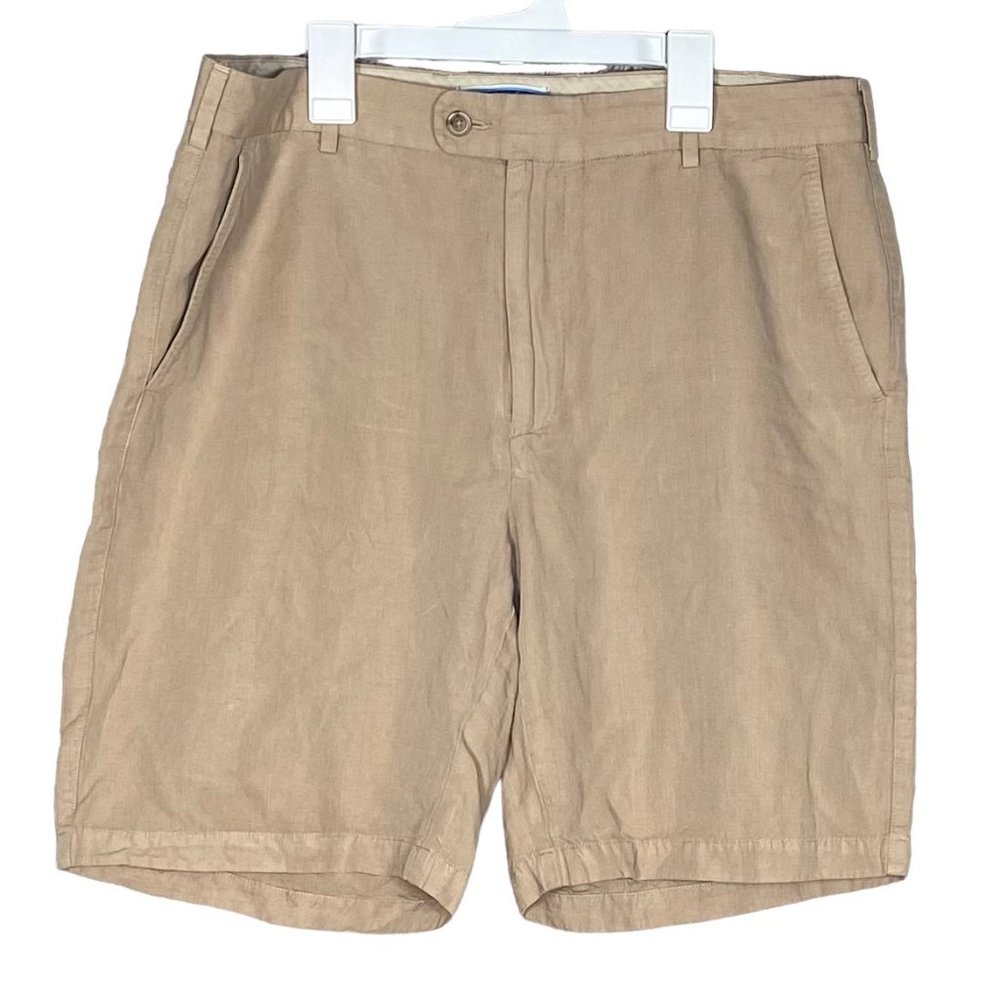 Peter Millar Shorts Men's Size 36 Seaside Collection Linen Blend Golf 9 …